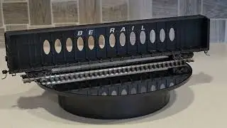 HO Scale 3D printed center beam flat car