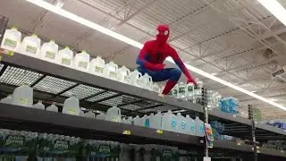 SPIDER MAN KICKED OUT OF WALMART