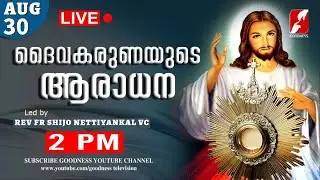 AUG 30|ദൈവകരുണയുടെ ആരാധന|Karuna kontha|FR SHIJO NETTIYANKAL VC|DIVINE ADORATION|Aradhana|GOODNESS TV