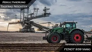 Tagebau Nochten  -  Rekultivierung - Kalk einarbeiten  ▶ Agriculture Germanyy