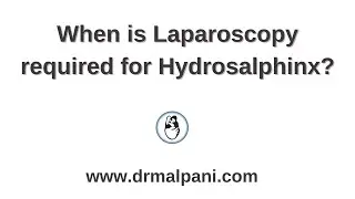 When is Laparoscopy required for Hydrosalphinx? #ivftreatment #drmalpani #laparoscopy #hydrosalphinx