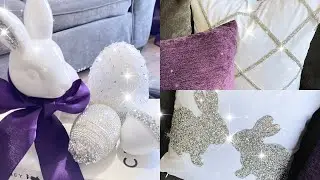 DIY Decorative Throw Pillow Covers & Easter Decor Ideas / Dollar Tree DIY