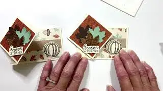 Twist and Turn Fun Fold Card/Stampin Up Gathered Together bundle/Fun Fold