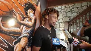 Rondel Walker at the Cade Cunningham draft watch party