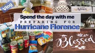SPEND THE DAY WITH ME | PREPARING FOR #HURRICANEFLORENCE | #SHOPWITHME & #CLEANWITHME