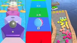 2048 Runner Balls vs Ball Run 2048 vs Bump POP ,, Gameplay Walktrough Android iOS