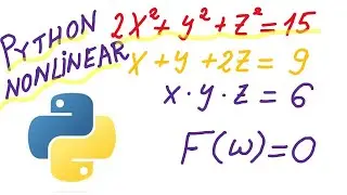Решение нелинейных уравнений на Python с помощью функции Fsolve() — без матрицы Якоби