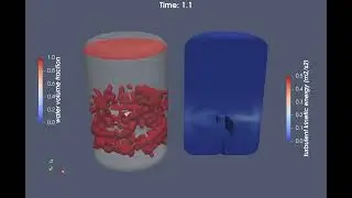 Flow inside Mixer with Dynamic Mesh in OpenFOAM - 3D Interface and TKE