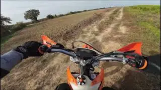 Chemin course a pied + chute