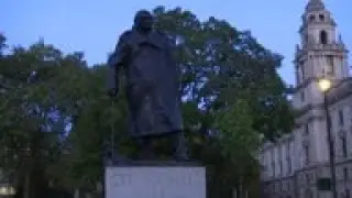 ARCHIVE of Churchill statue in Parliament Square