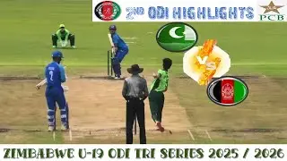 2nd ODI Highlights | Pakistan vs Afghanistan U19
