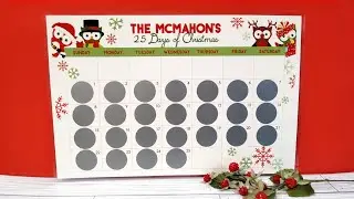 HOW TO: 25 Days of Christmas Scratch Off Advent Activity Calendar