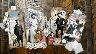 Craft With Me &mdash; Яркие бирки для журнала &laquo;Слишком много мусора&raquo; &mdash; стиль Тима Хольца &mdash; Ярлык для жу...