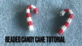 Beaded candy cane tutorial