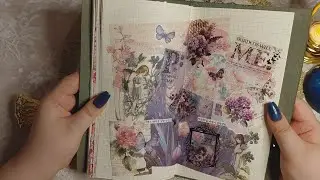 화려한 배경지에~ 빈티지 다꾸 #journaling #scrapbooking