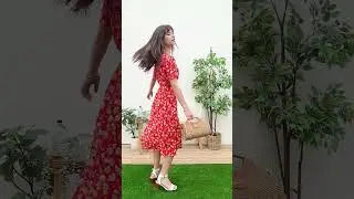 Floral Print Surplice Wrap Dress