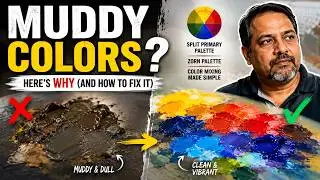 Mixing MUDDY COLORS?? Fix COLOR MIXING mistakes | Split Primary Palette, CMYK, Zorn Palette
