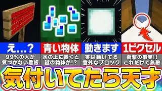 【知ってたらヤバい】細かすぎて誰も気づかないマイクラの小ネタ・隠し要素１２選【まいくら・マインクラフト】