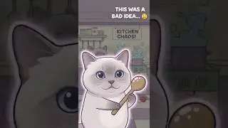 This Cooking Duo Should Never Try Again 😹🍳 || #aicat #catvideos #shorts