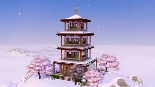 Japanese Temple &bull; The Sims 4 &bull; No CC | Slow Motion