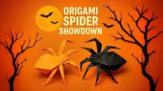 Origami Spider 🕷️ | Easy Halloween Paper Craft Tutorial