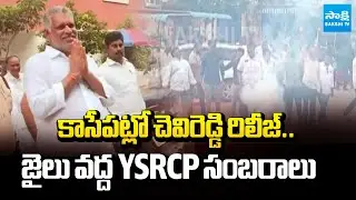 Chevireddy Bhaskar Reddy To Release From Vijayawada District Jail | YSRCP Activists Celebrations