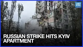 Kyiv Apartment Building Heavily Damaged in Russian Attack, Officials Report | Dawn News English