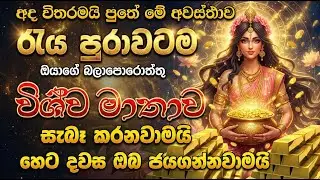 අද රැය පමණයි! විශ්ව මාතාව ඔබේ සියලු බලාපොරොත්තු සැබෑ කරයි -  wishwa matha wandanawa