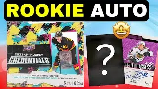 BOOM! RARE AUTO!! 2023-24 UPPER DECK CREDENTIALS HOBBY BOX BREAK!