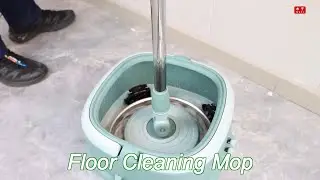 hands free round head spinning mop with bucket xhm 8020 for home floor cleaning