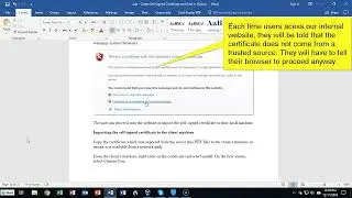 Create a Self-Signed Certificate in IIS