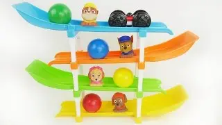 Learn colors with ball maze toys