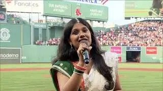 US National Anthem at Fenway Park Stadium by Anuprabha Dandapat