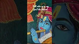 Krishna Mixed Media Mural | Fevicryl | Acrylic Painting |