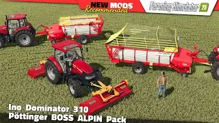 FS25 | Ino Dominator 310, P&ouml;ttinger BOSS ALPIN Pack  - Farming Simulator 25 Mods Review QHD