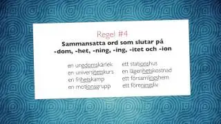 Grammatik på SFI: Sammansatta substantiv