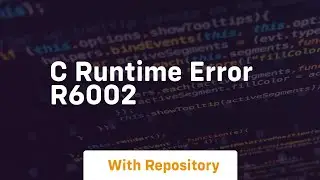 c runtime error r6002