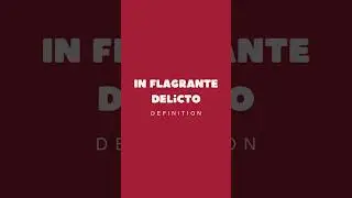 In flagrante delicto : Definition