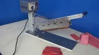 Heavy duty heat cutting machine for synthetic straps, webbing & belts