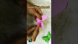 How to Make Origami Butterfly Bookmark | Easy Paper Craft Tutorial | Pallavi's Art Space #reels #diy