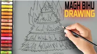 MEJI DRAWING | MAGH BIHU SPECIAL DRAWING | JAI AI ASSAM | FULL TUTORIAL | Devid draw