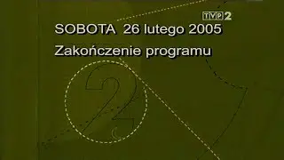Zakończenie programu Dwójki - noc 25./26.02.2005