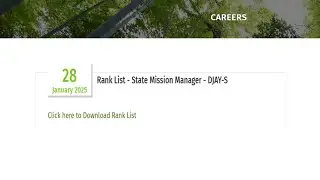 Rank List : State Assistant Programme Manager / District Programme Manager (Farm Livelihoods)
