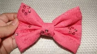 DIY How To Do A Cute And Easy Hair Bow (No Sew)