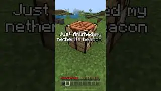 Just finished my netherite beacon! 🔥 #minecraft #shorts #meme