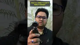 How DJI OSMO Pocket 3 feels in hands? #DJI #djiosmopocket3 #camera #djicamera