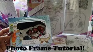 Crafter's Companion Photo Frame Card Dies Review Tutorial! Tri Fold Card!