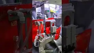 3 racking weighing heads filling system for premade bag pouch packaging machine