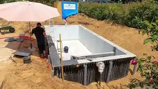Timelaps d'une construction Mondial Piscine