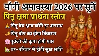 Mauni Amavasya 2026 | पितृ देवता क्षमा प्रार्थना स्तोत्र | पितृ दोष शांति और पितृ कृपा हेतु 